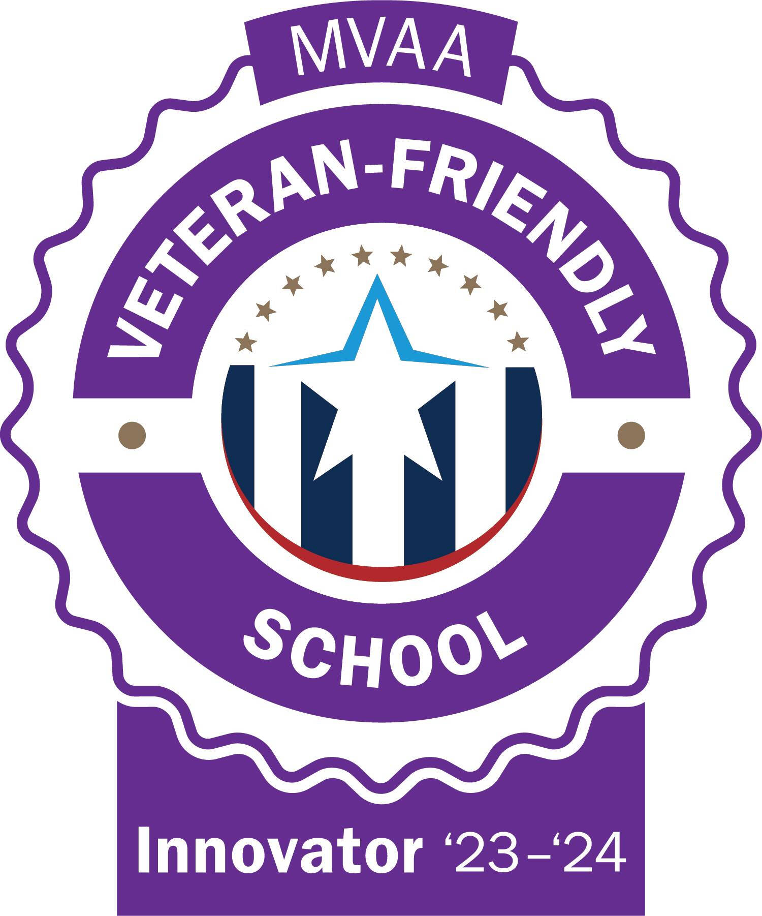MVAA Veteran Friendly School Innovator Award 2023-2024
